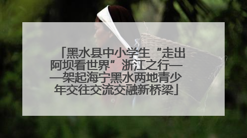 黑水县中小学生“走出阿坝看世界”浙江之行——架起海宁黑水两地青少年交往交流交融新桥梁