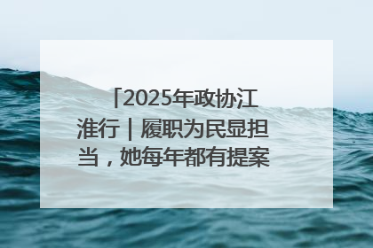 2025年政协江淮行｜履职为民显担当，她每年都有提案被评为“优秀”